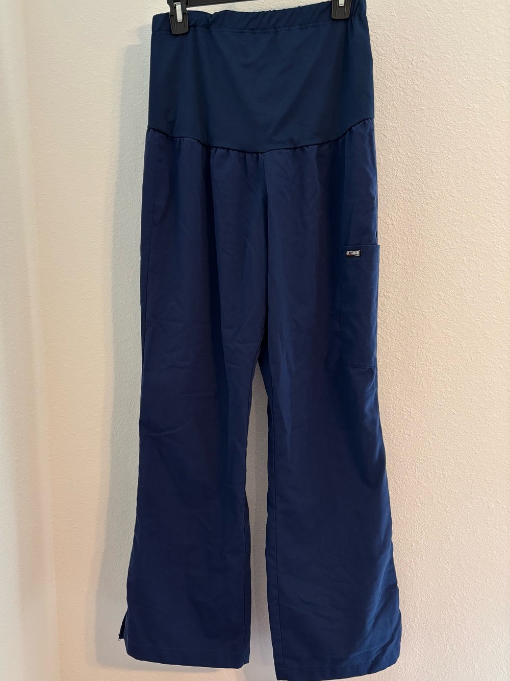Grey’s Anatomy maternity navy scrub pants, size small, like new